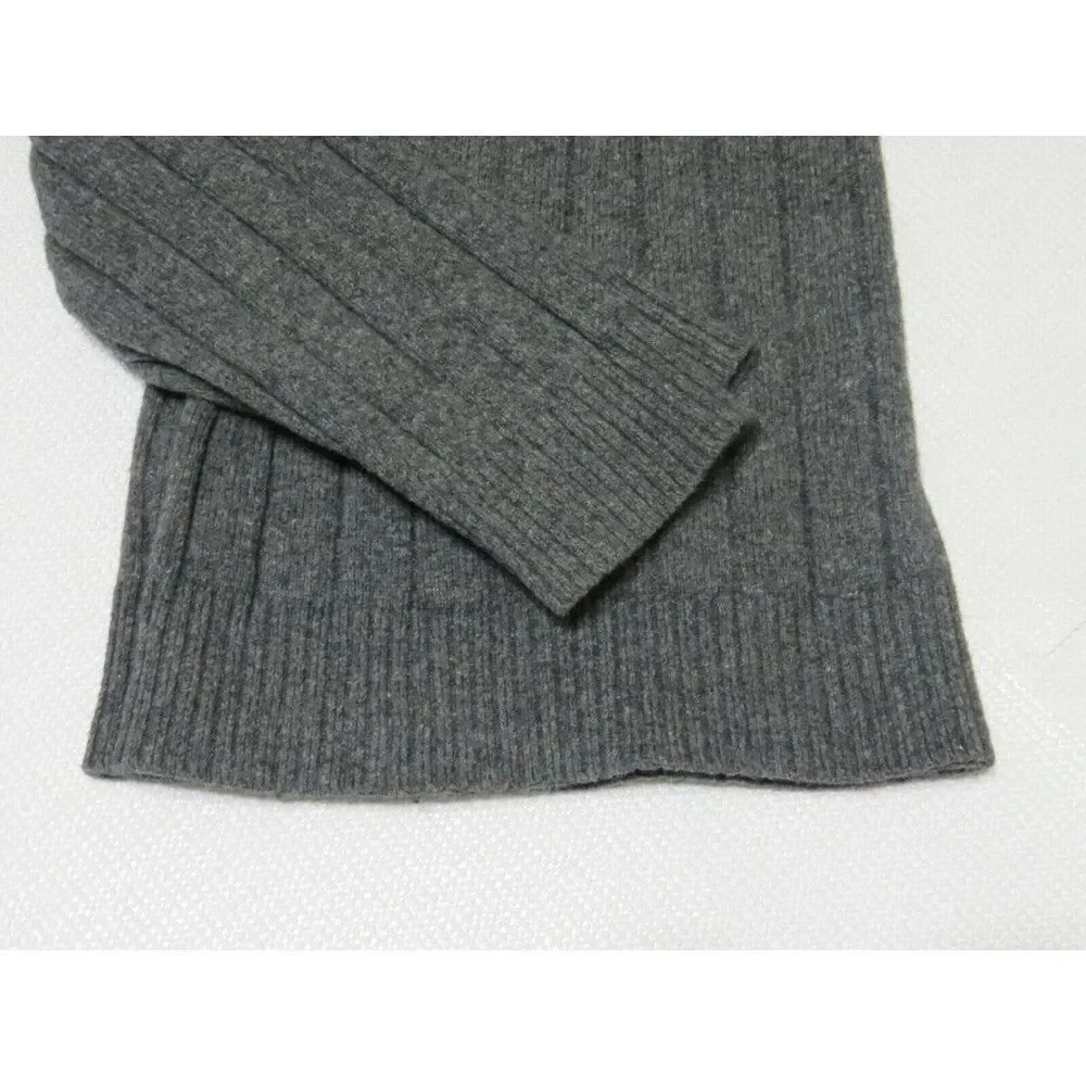 Banana Republic Men's Button Packet Pullover Sweater Heather Gray Size Large